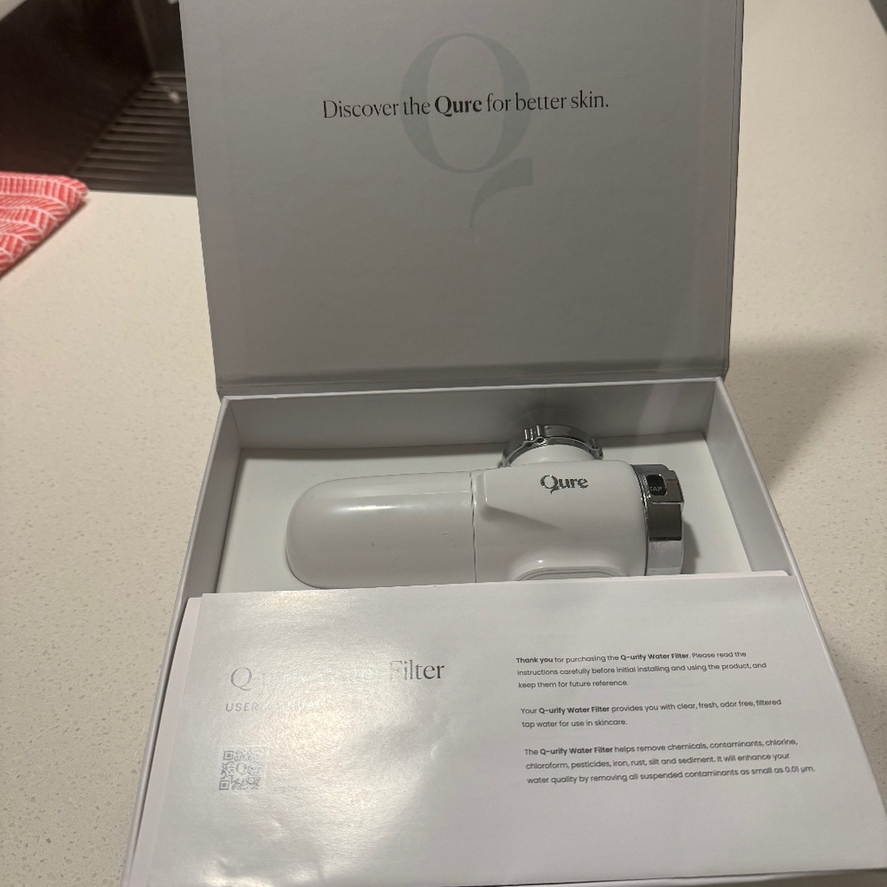 Q-urify Water Filter, Bathroom sink/facial Water Filter